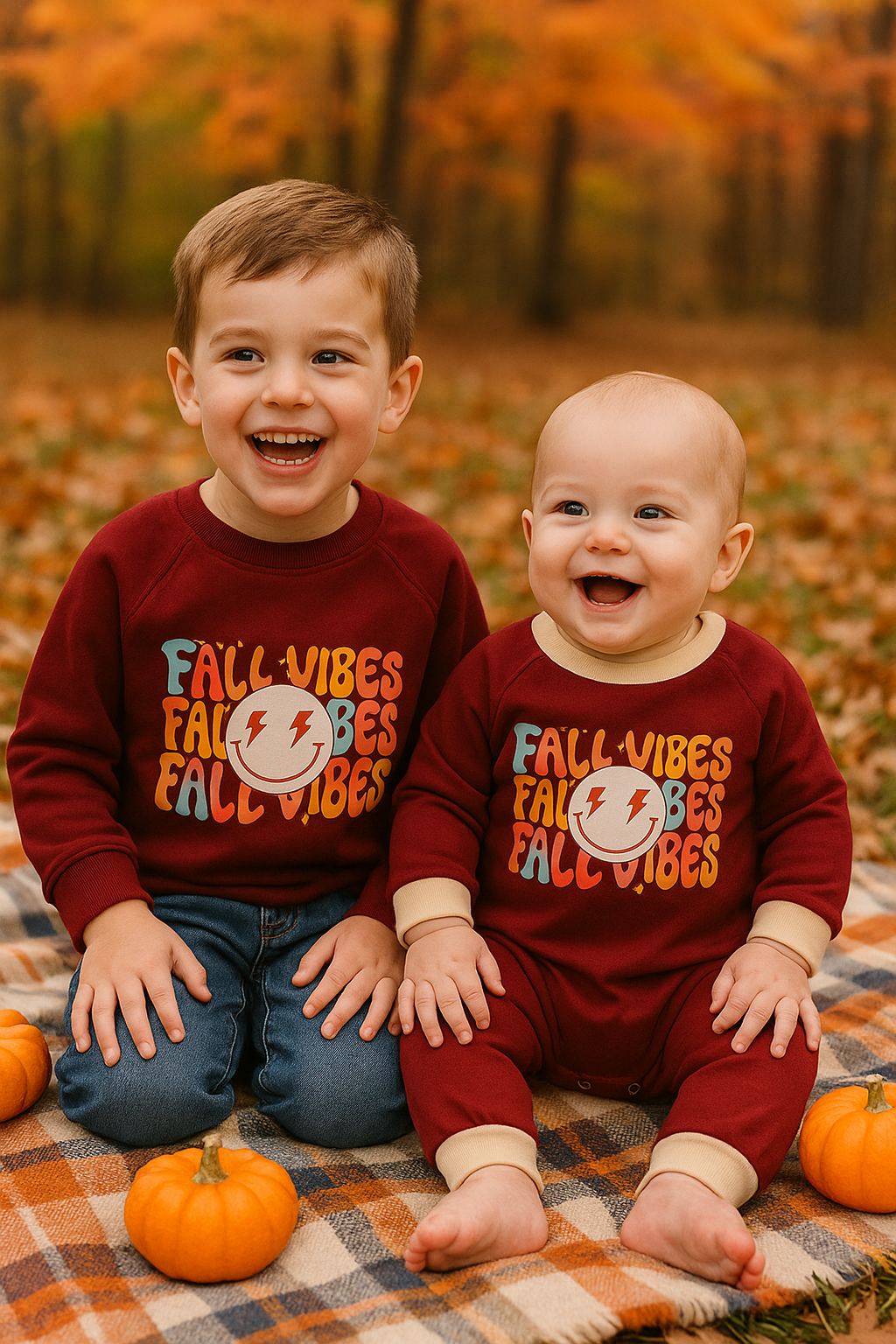 Autumn Smile Boy Romper