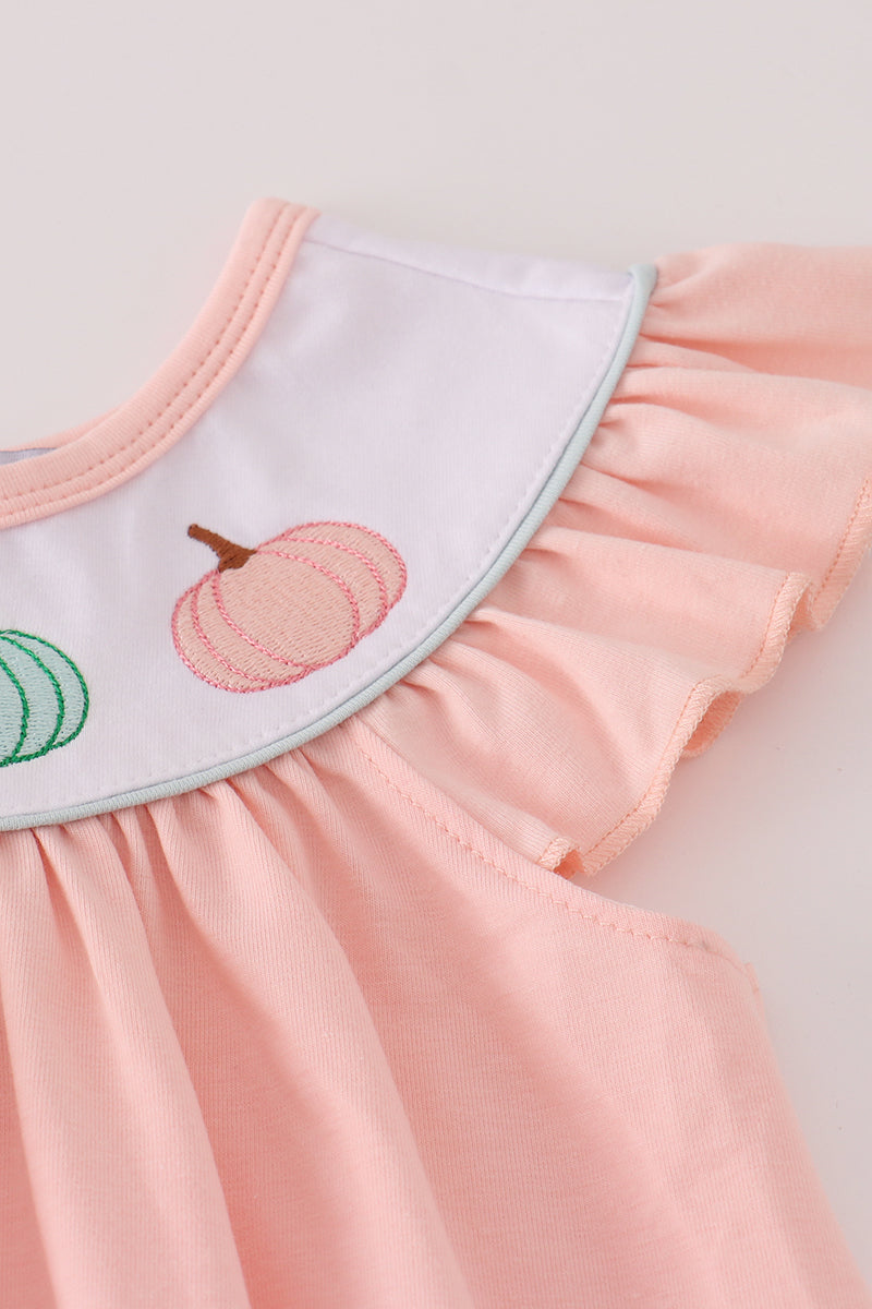 Pink Embroidery Pants Set