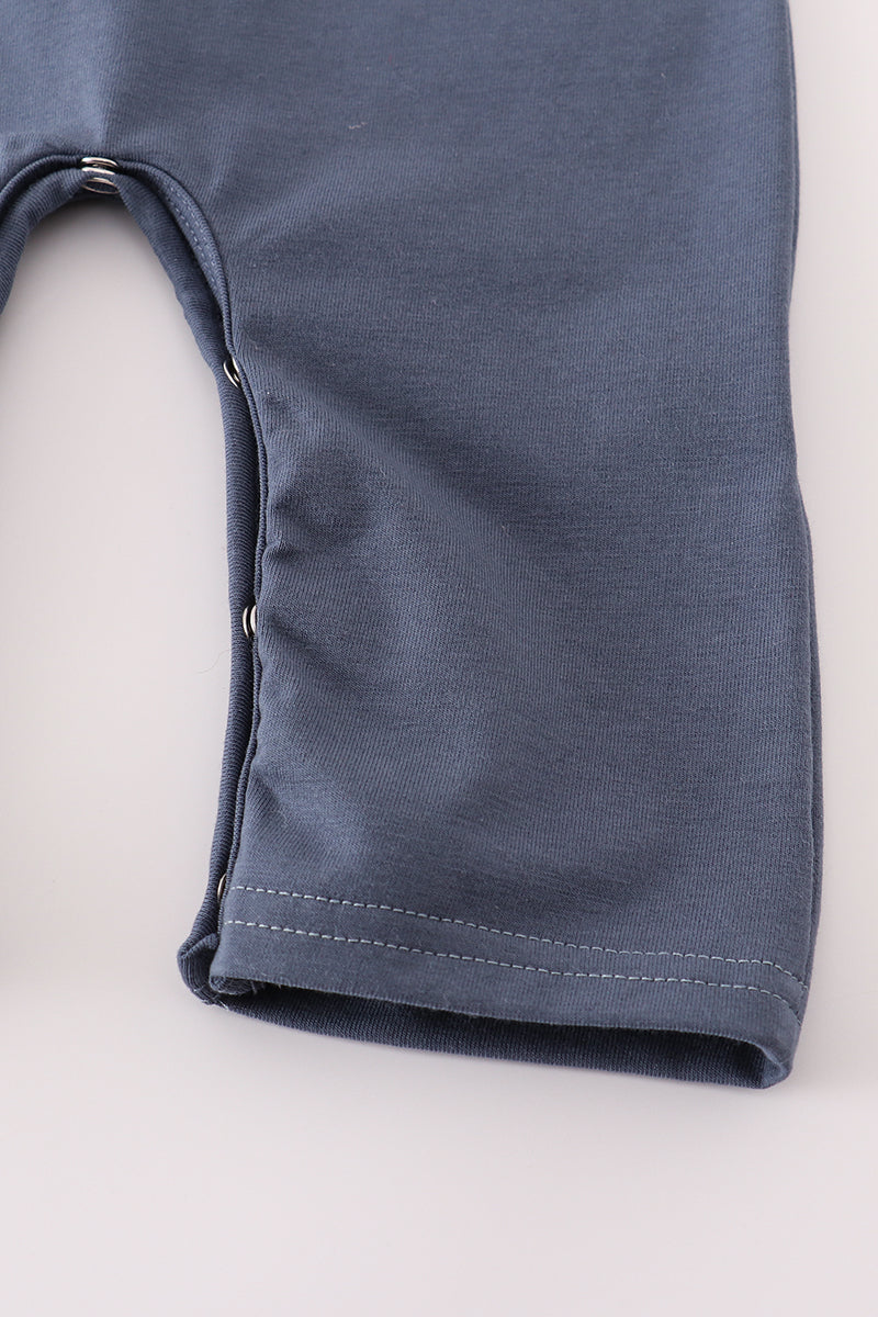 Navy Pumpkin Embroidery Jonjon