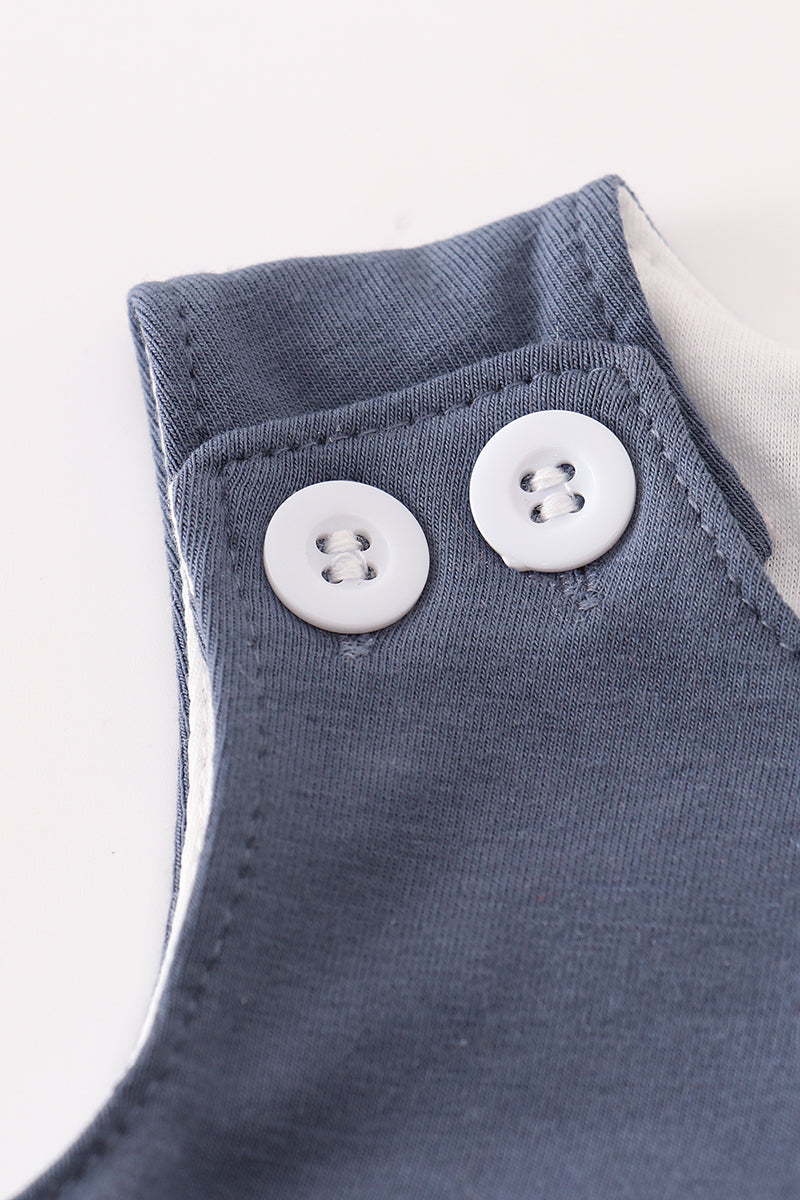 Navy Pumpkin Embroidery Jonjon
