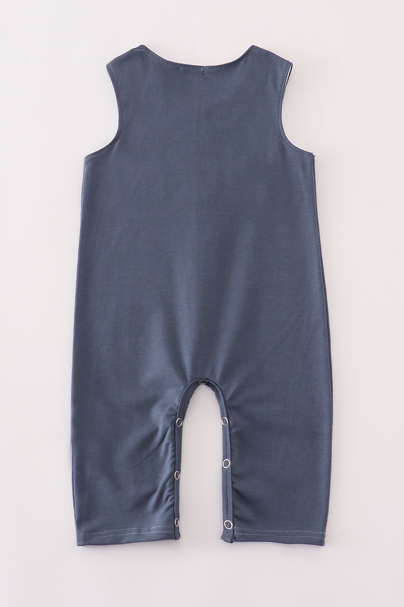 Navy Pumpkin Embroidery Jonjon