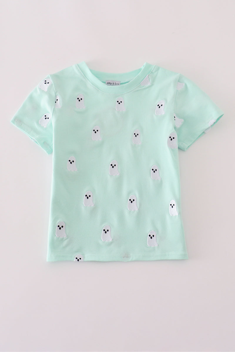 Green Ghost Embroidery Top