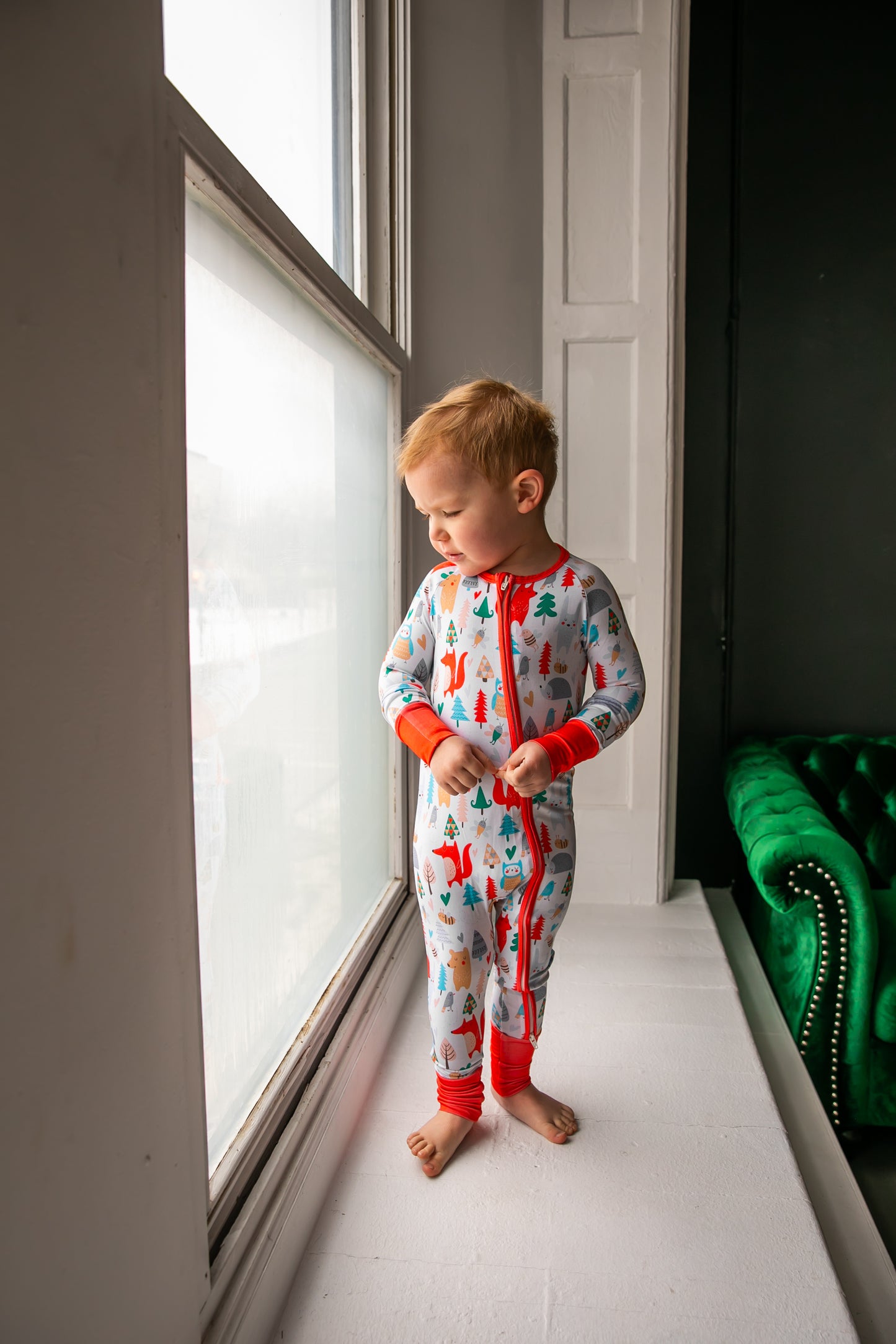 Forest Friends Bamboo Convertible Romper