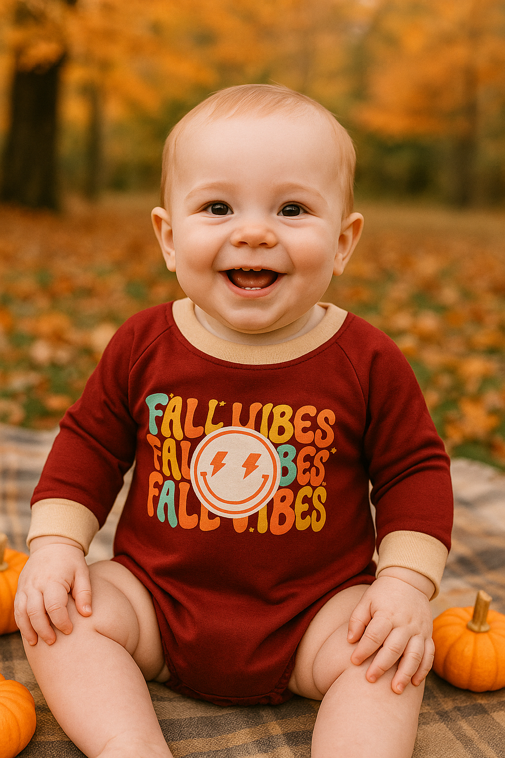 Autumn Smile Boy Romper