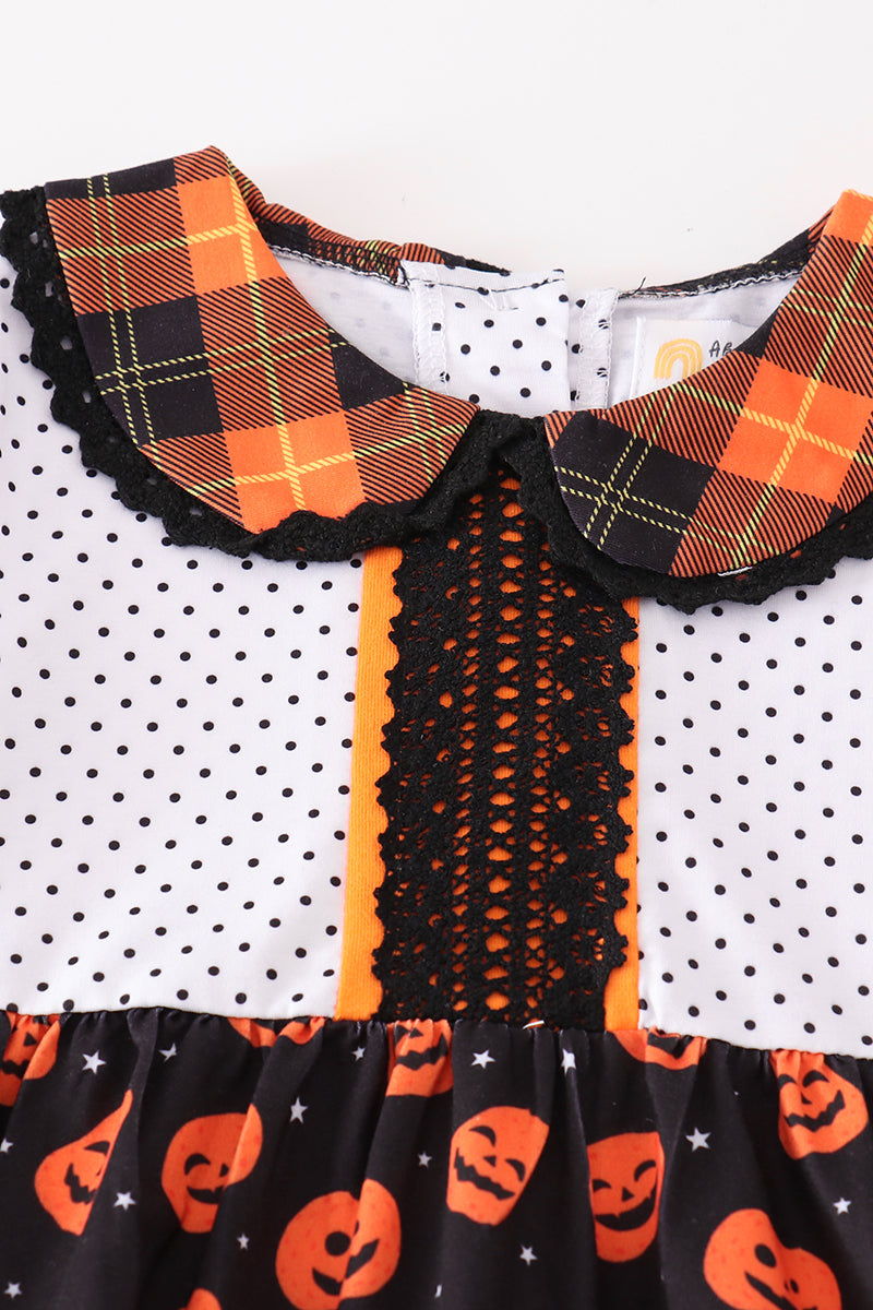 Premium Orange Halloween Pumpkin Girl Set