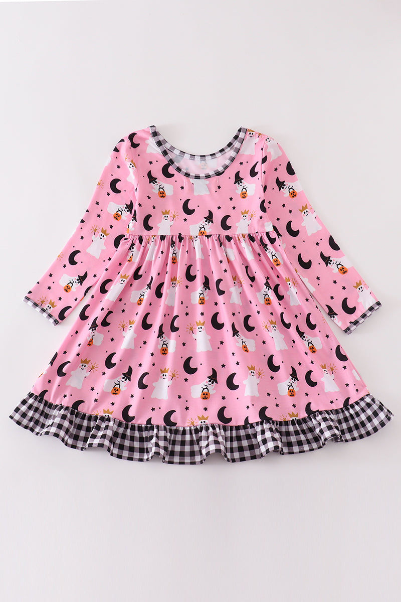 Premium Pink Halloween Ghost Dress