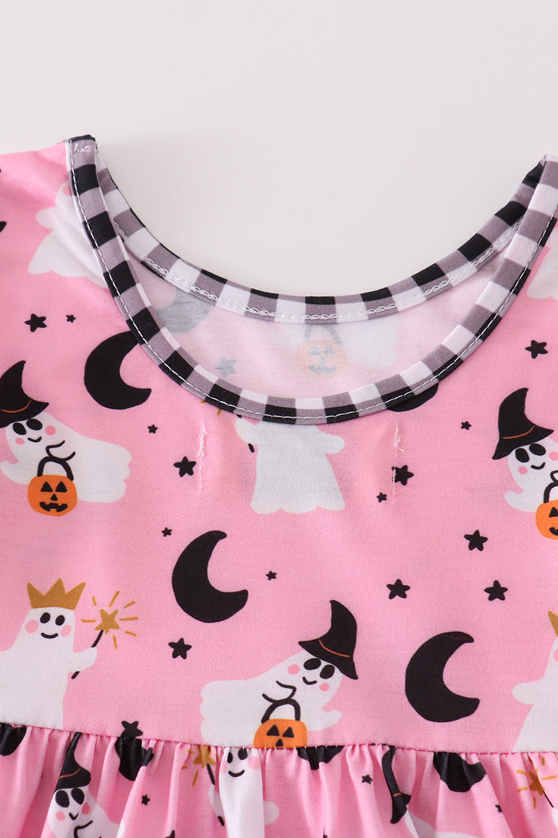 Premium Pink Halloween Ghost Dress
