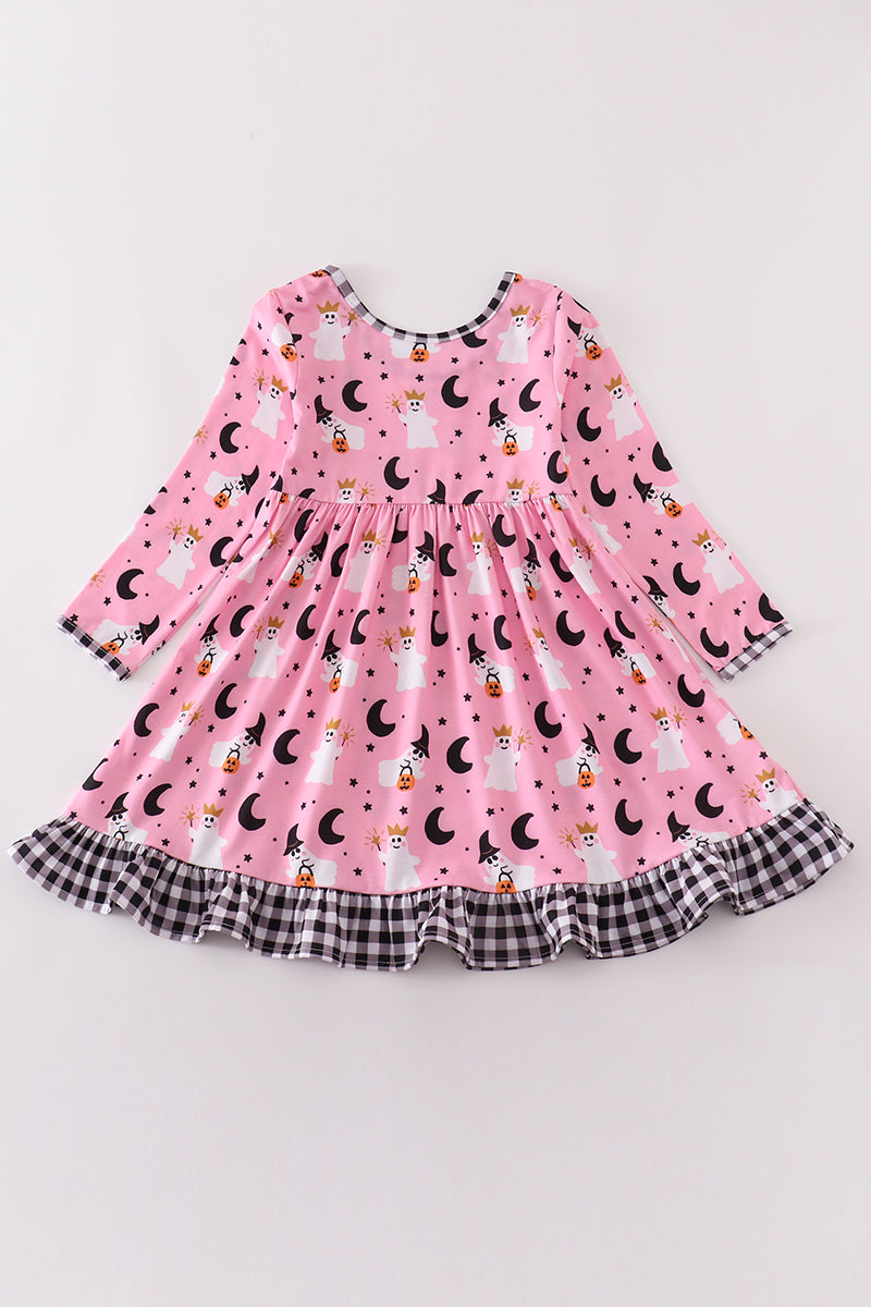 Premium Pink Halloween Ghost Dress