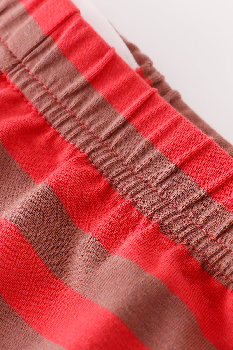 Platinum Red Stripe Ruffle Pants