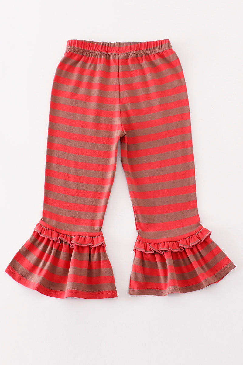 Platinum Red Stripe Ruffle Pants
