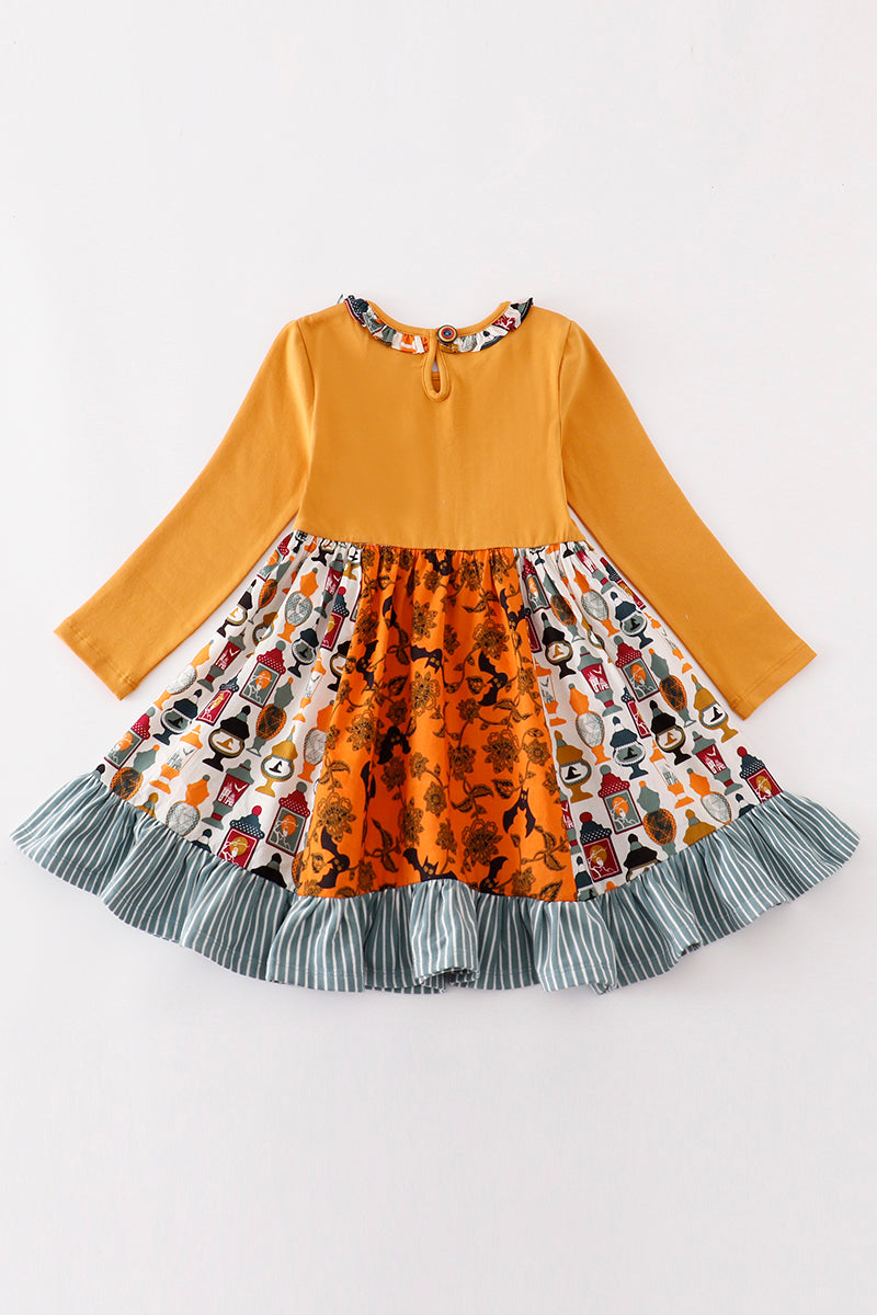 Platinum Yellow Halloween Twirl Dress