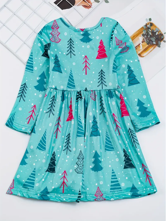 Emerald Pines Holiday Dress