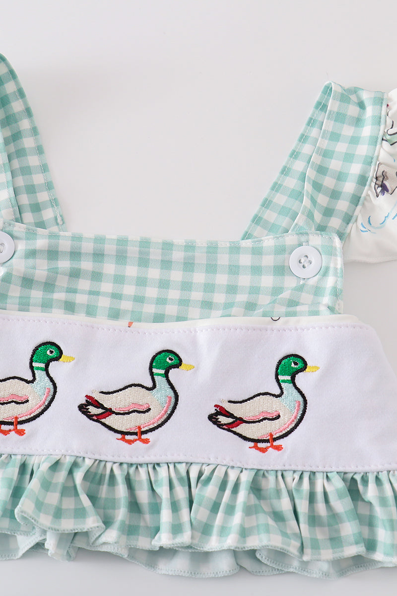Sage Duck 2Pc Girl Swimsuit