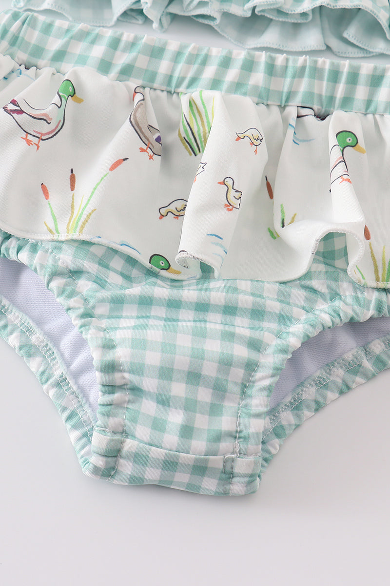 Sage Duck 2Pc Girl Swimsuit