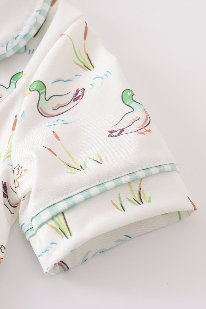 Sage Duck Girl Pajamas Set