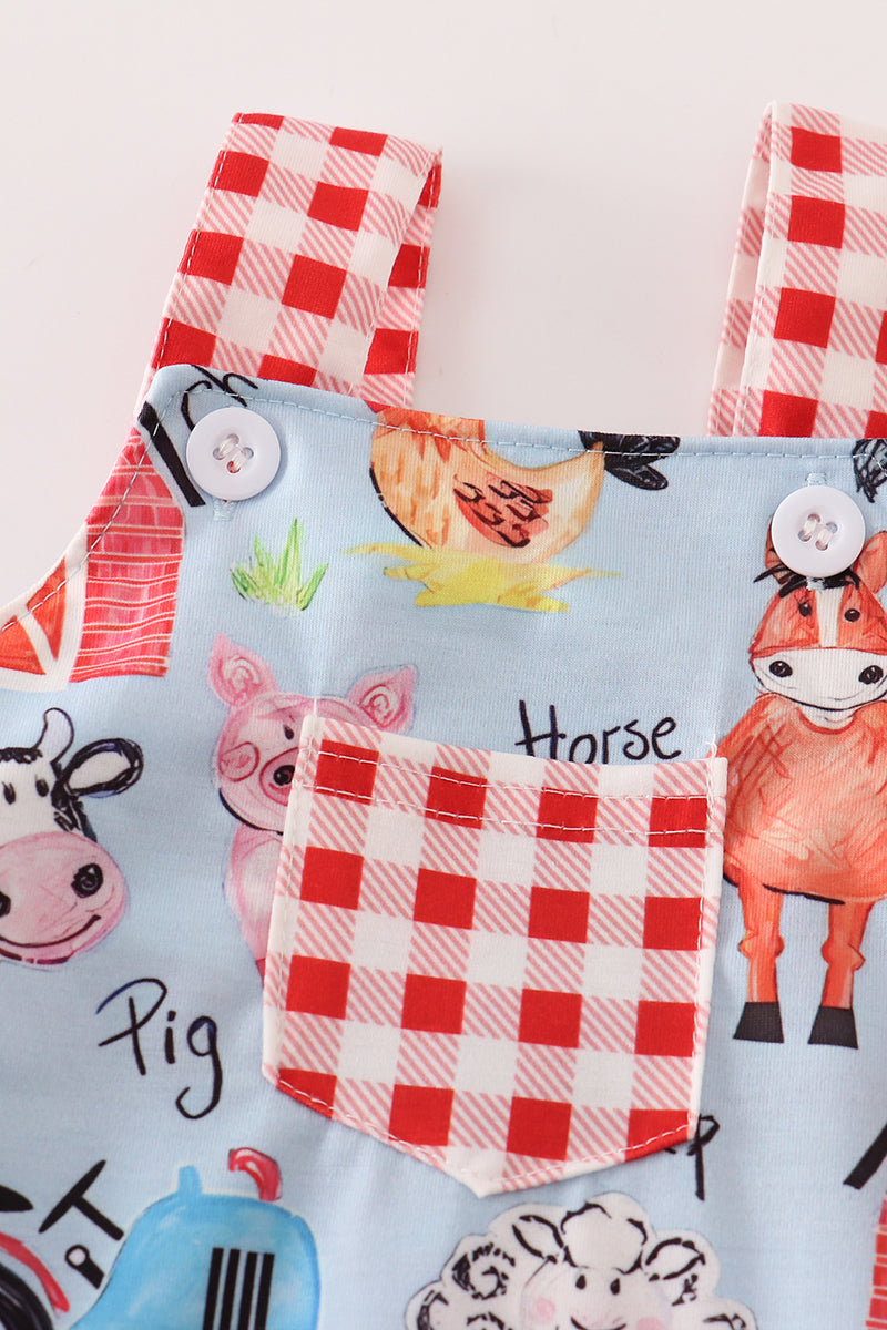 Farm Animal Boy Bubble