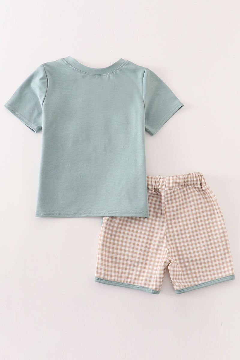 Puppy Embroidery Boy Set