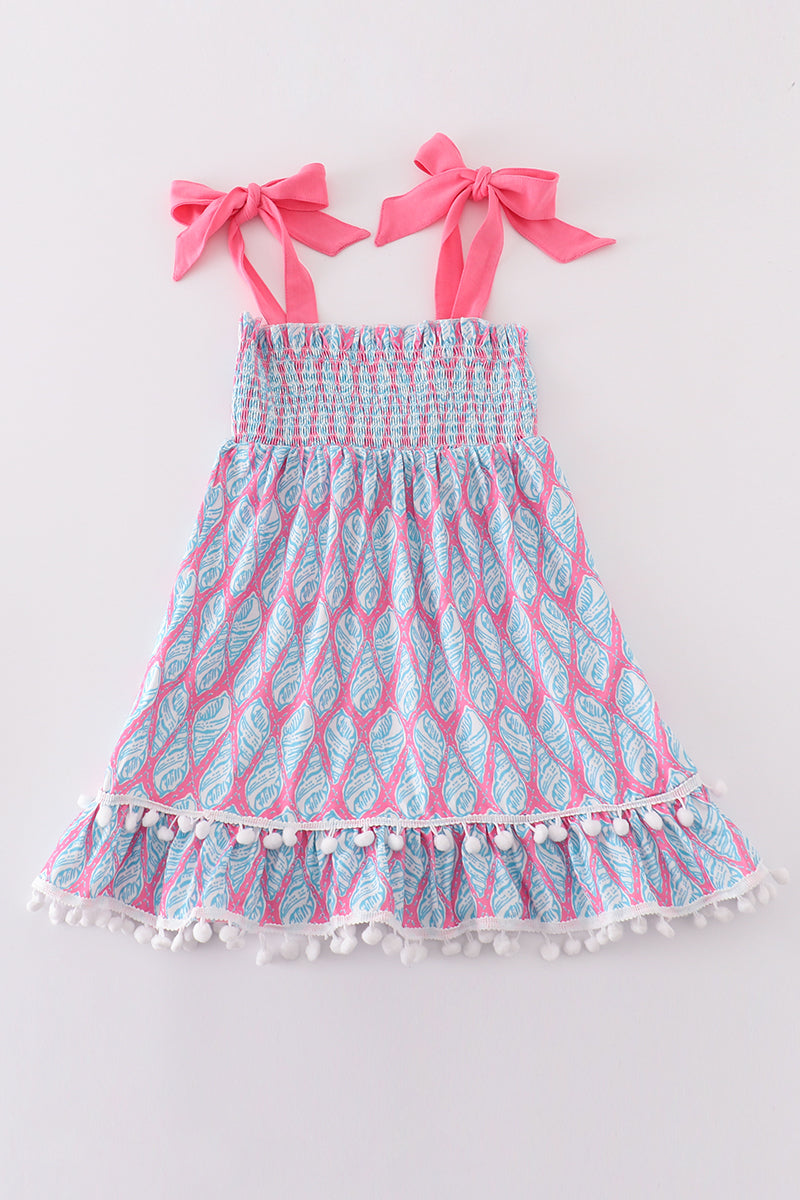 Blue Ribbon Lace Charm Smocked Mom&Me Dress