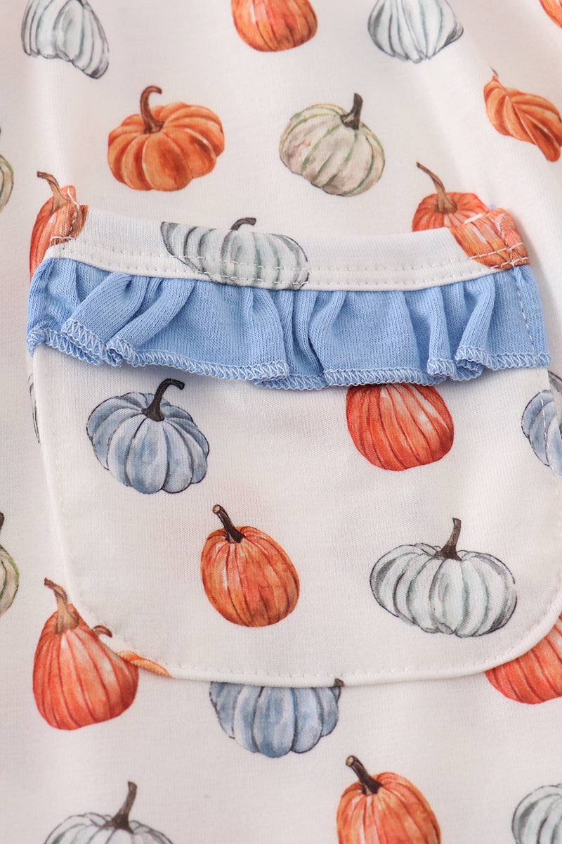 Blue Pumpkin Ruffle Dress