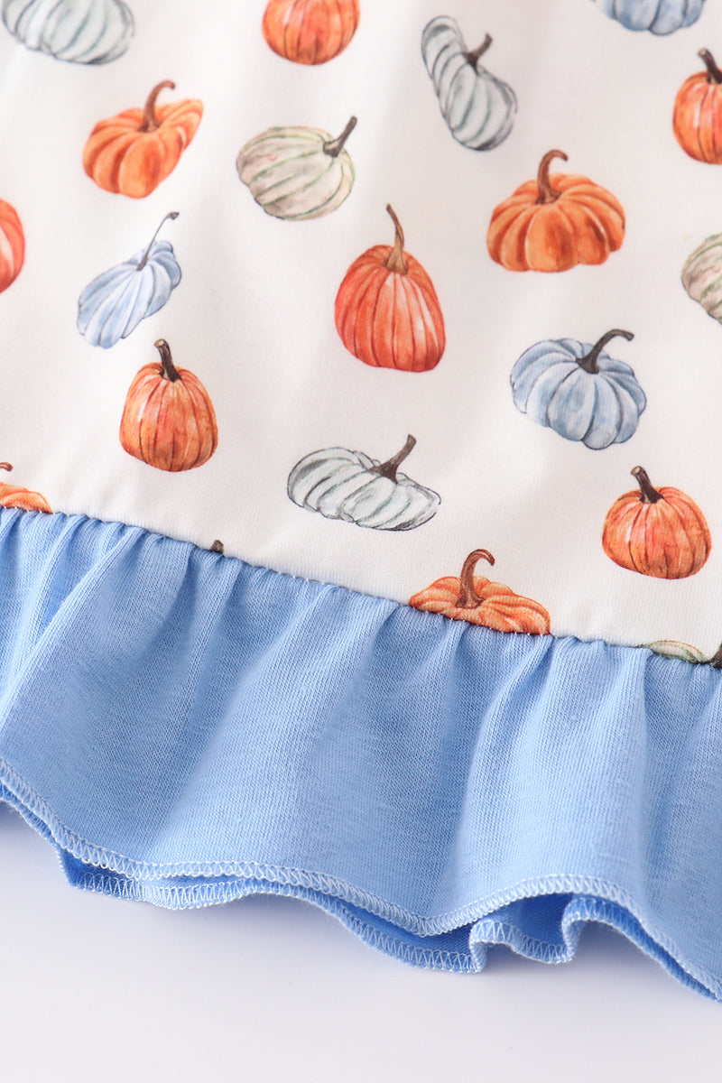 Blue Pumpkin Ruffle Dress