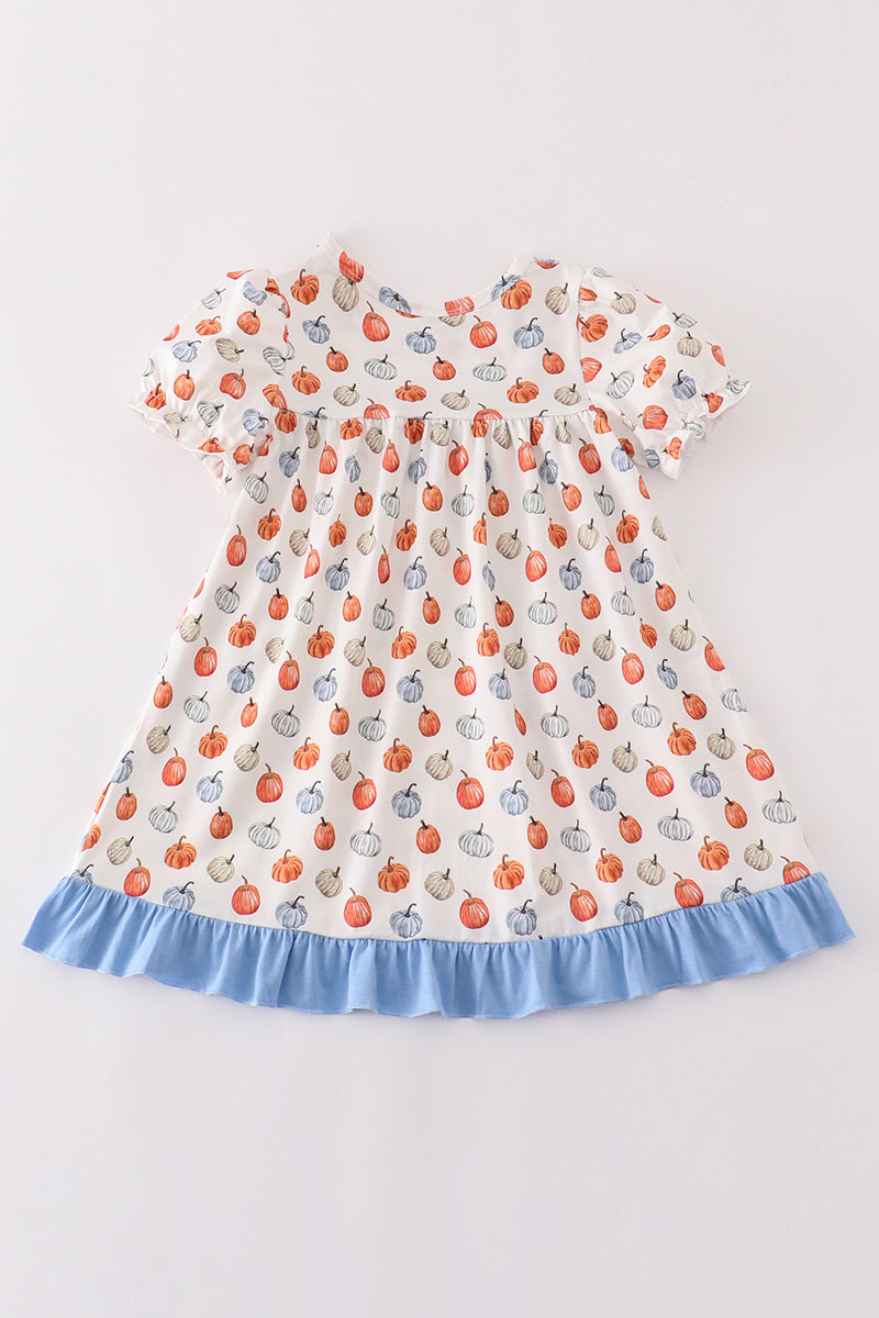 Blue Pumpkin Ruffle Dress
