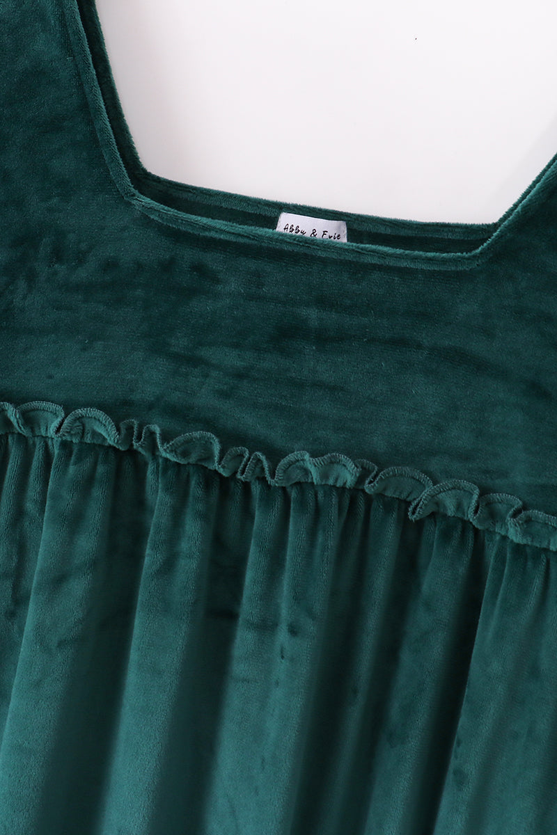 Forest Velvet Mom&Me Dress