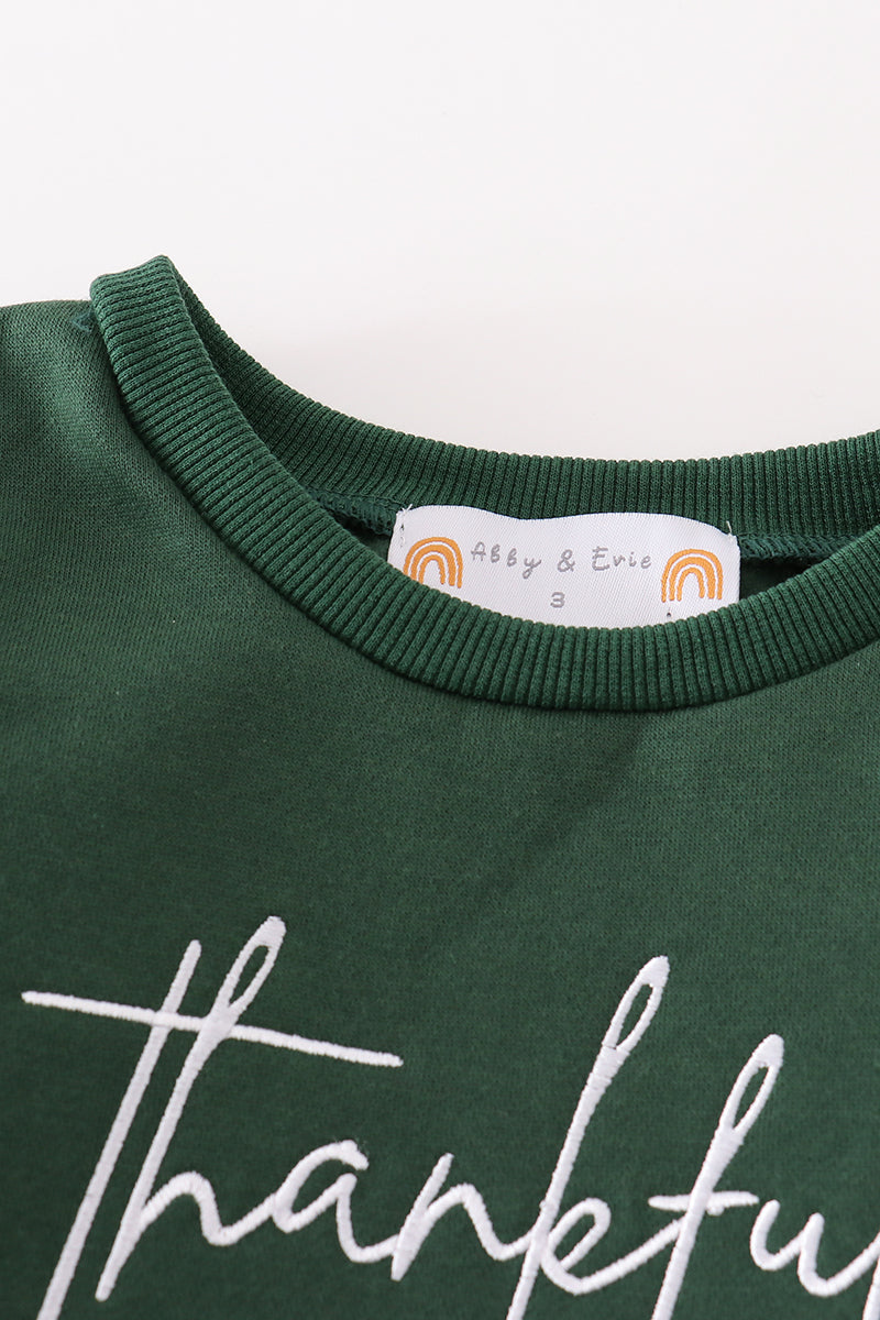 Forest Thankful Fleece Mom&Me Sweatshirt