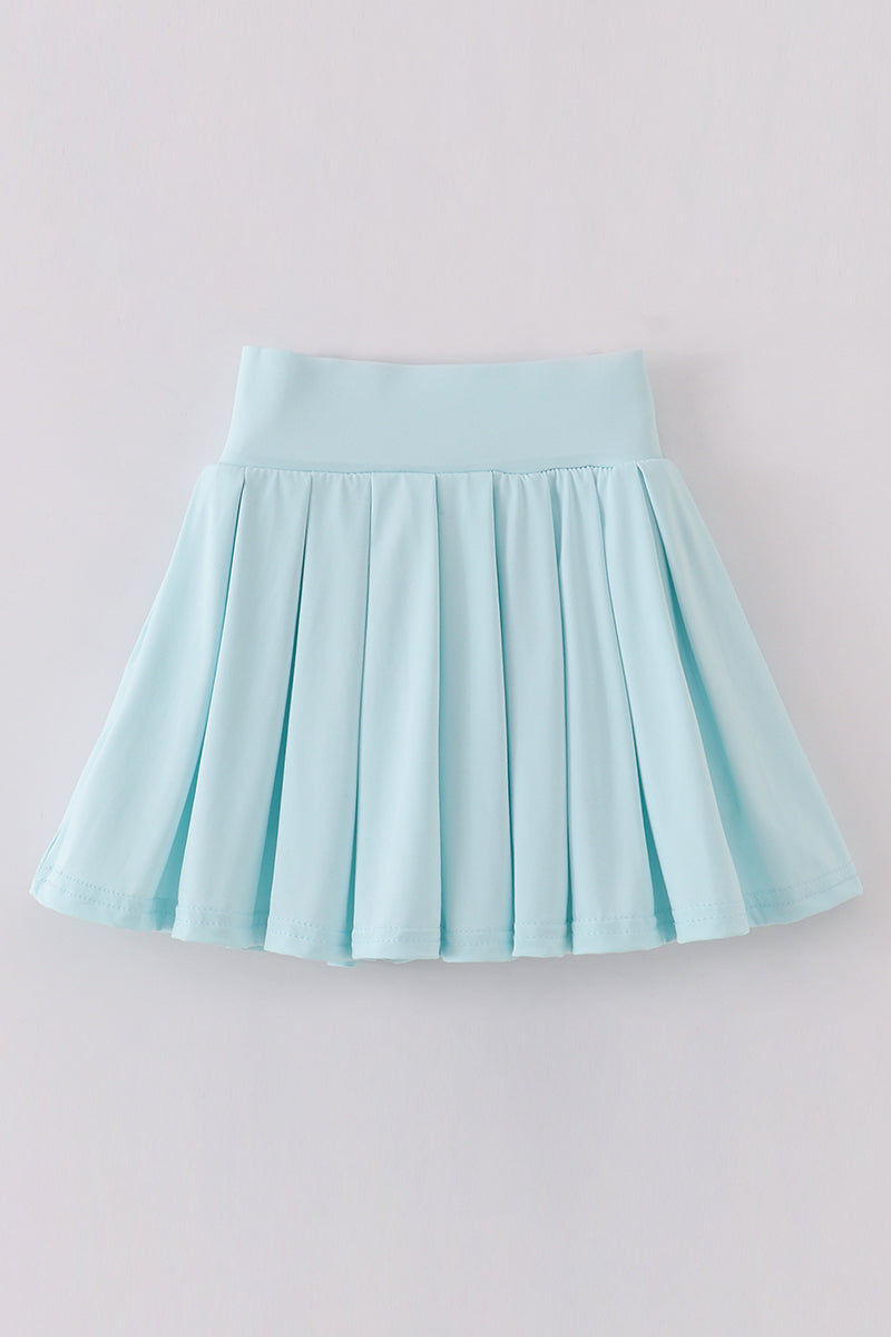 Blue Pleats Active Skorts