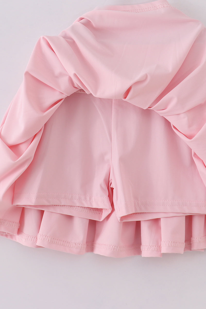 Pink Pleats Active Skorts