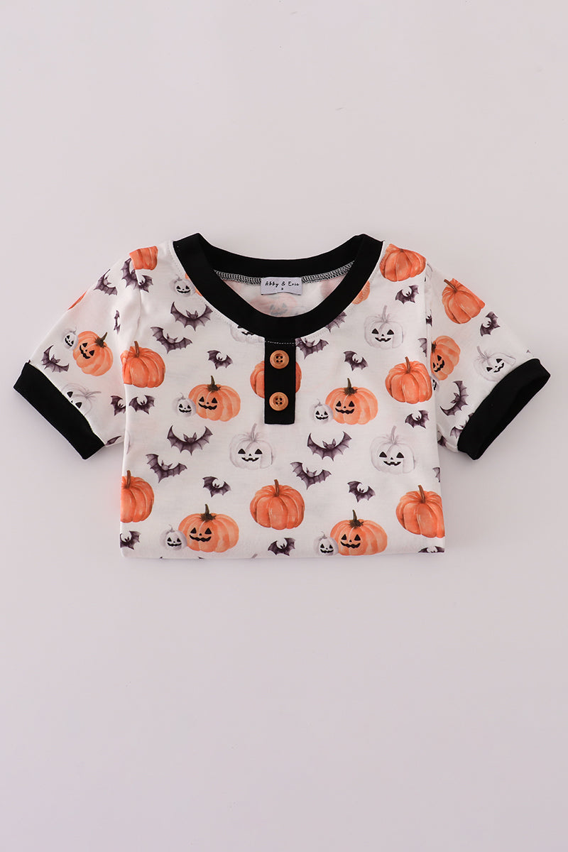 Black Pumpkin Boys Pants Set