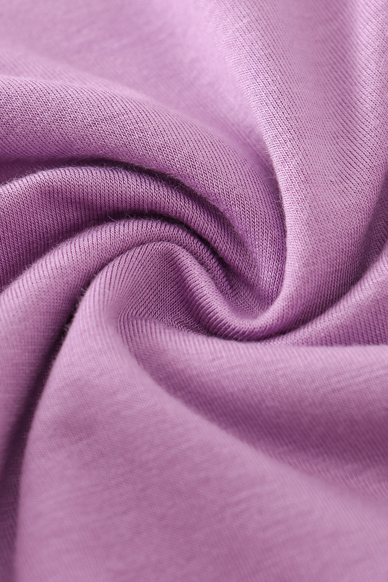 Purple Floral Print Bamboo Blanket