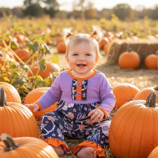 Hippy Haunts Girl Romper