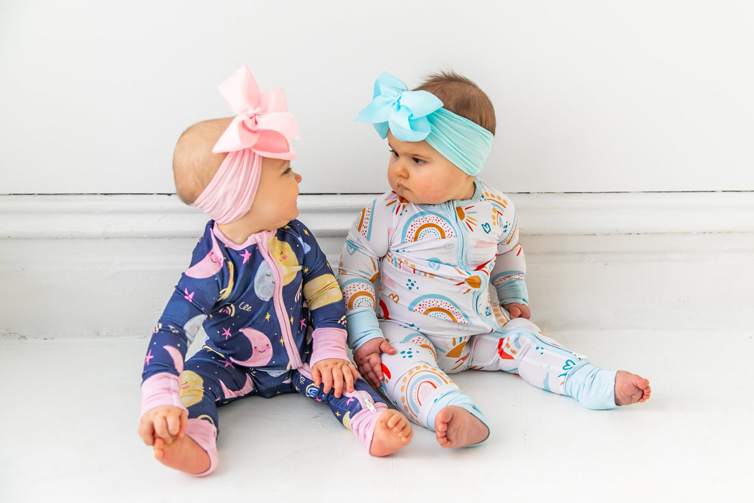 Maddy + Finley Exclusive Bamboo Rompers