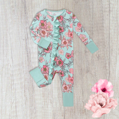 Ruffle & Bloom Bamboo Romper
