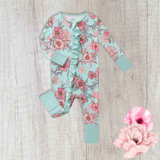 Ruffle & Bloom Bamboo Romper