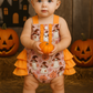 Pink Pumpkin Ghost Ruffle Bubble