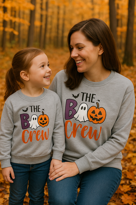 Grey The Boo Crew Mom&Me Top
