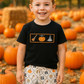 Black Witch Pumpkin Embroidery Top