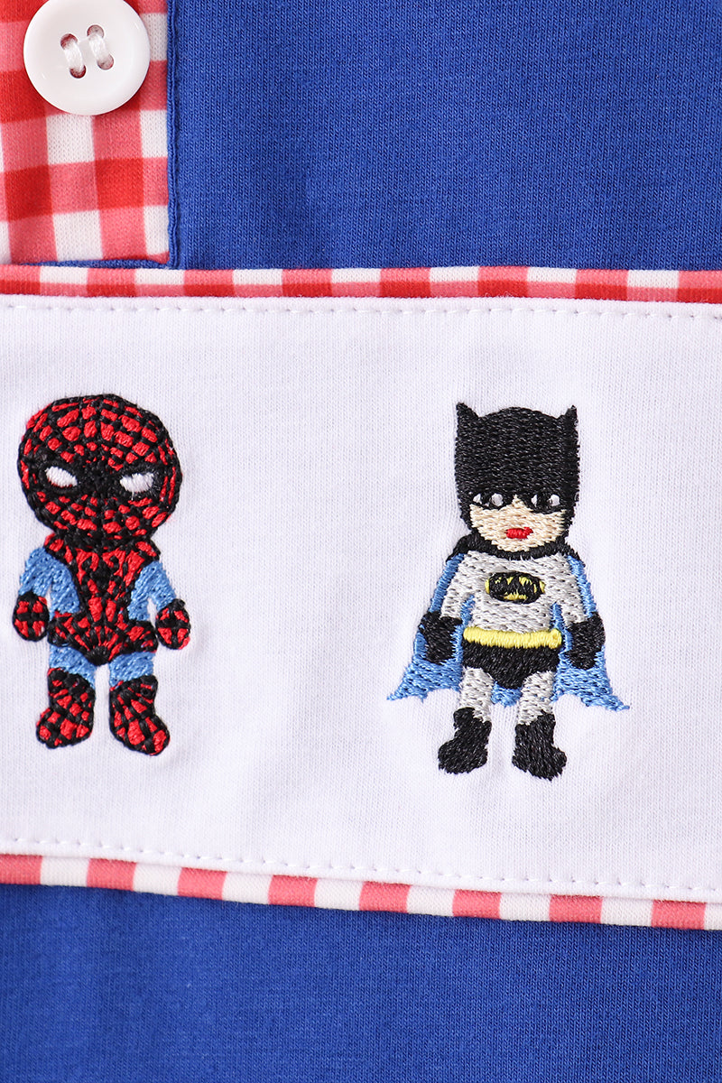 Blue Character Pull-over Top