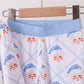 Blue Santa Claus Bamboo Pajama Set