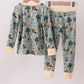 Green Character Bamboo Pants Set