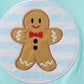 Blue Gingerbread Applique Top