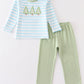 Green Christmas Tree Boy Pants Set