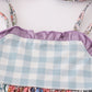 Purple Floral Print Ruffle Girl Set