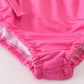 Pink Tropical Floral Girl Swimsuit Set
