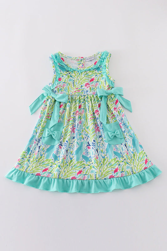 Tropical Breeze Print Dress