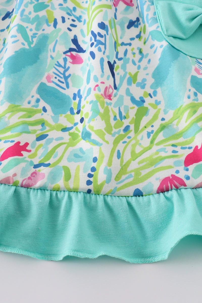 Tropical Breeze Print Dress