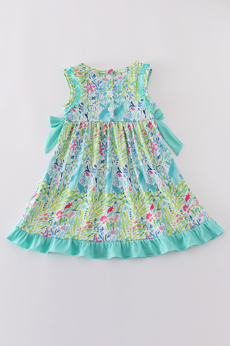 Tropical Breeze Print Dress