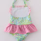 Meadow Breeze Print Girl Swimsuit