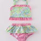 Meadow Breeze Print Girl Swimsuit 2-pc